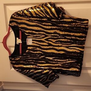 Tiger sequin blouse